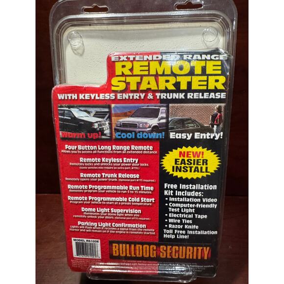 Bulldog Security Extended 800 Ft Range Remote Starter RS102E New Sealed Package - Picture 3 of 8